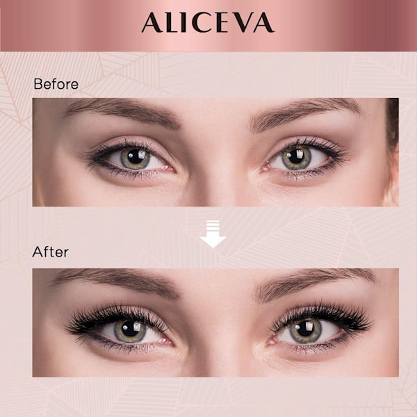 10 par magnetiske øjenvipper Eyeliner Liquid & Pincet Sæt Set 2-Thick