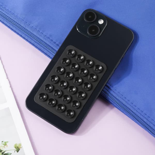 5-pack Silikon Sugpropp Telefonhållare, Multifunktionell Bilhållare med Mini Sugplatta för Mobilskal [GPA] Black