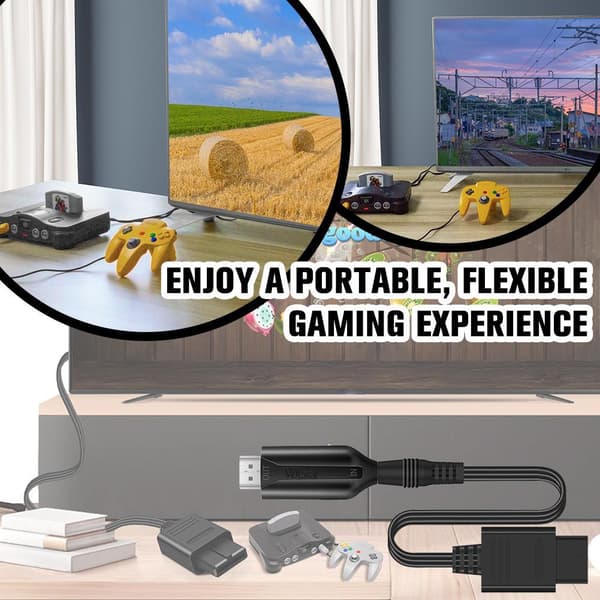 HDMI-adapteromformerkabel for Nintendo Gamecube Super NES N64[GPA]