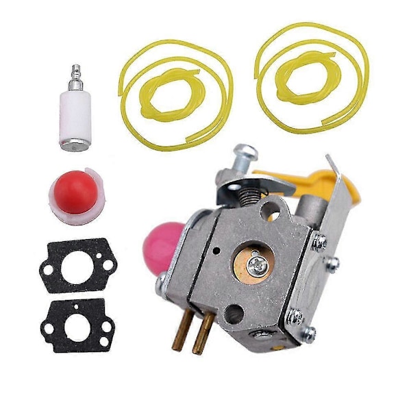 Kaasutin tiivistesarjalla Yhteensopiva Jonsered GT2124C Partner B250 Colibri Primer Bulb Polttoainesuodatin Polttoaineletkut Trimmeri Ruohonleikkurin Osat
