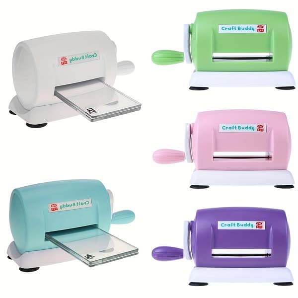 Craft Buddy Manuell Stanse- og Pregemaskin for Scrapbooking White