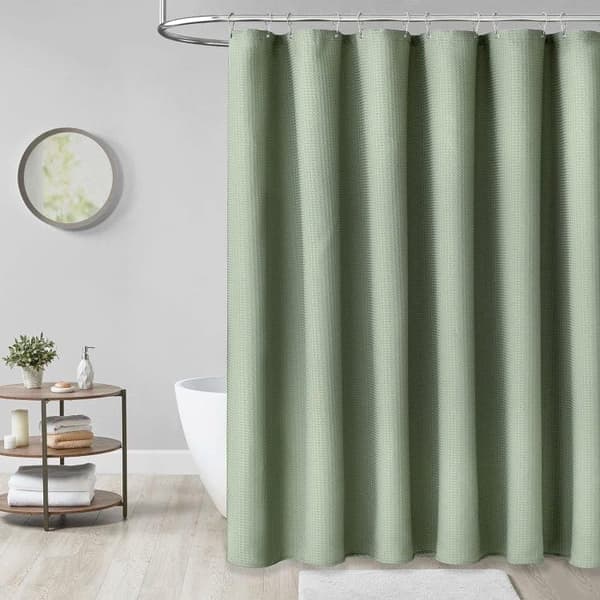 Duschdraperi 180×180/180×200 cm - Mögelresistent Duschdraperi | Extra Tåligt Vattentätt Material grön 180 cm green 180