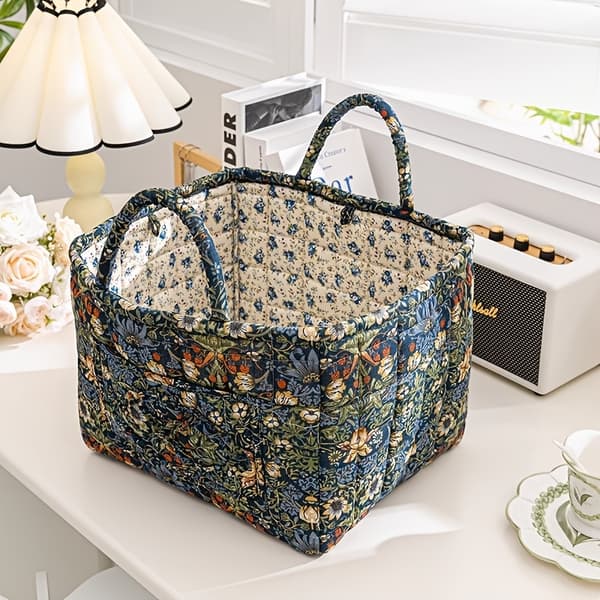 Bærbare stoffoppbevaringsbokser med håndtak for klær, undertøy og tilbehør 3366