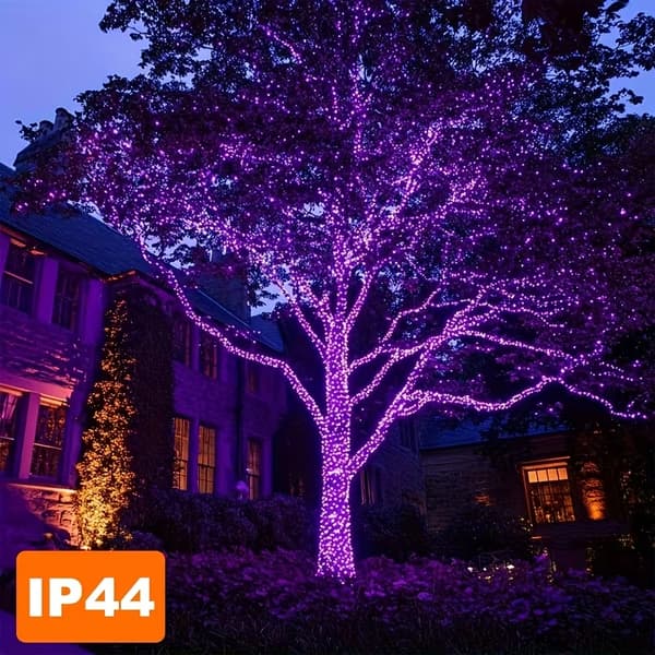 Solcelledrevne LED-eventyrlys 22m 200 LED utendørs hagedekor 22m Warm White