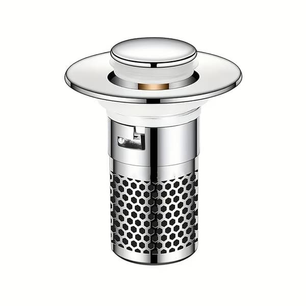 Duschavlopp i rostfritt stål med hårfångare - Snabbt flöde, enkel installation Silvery