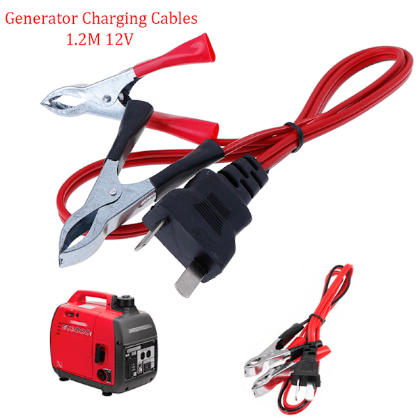 1. 1,2M 12V DC ladekabel Ledninger til generator EU1000 one size