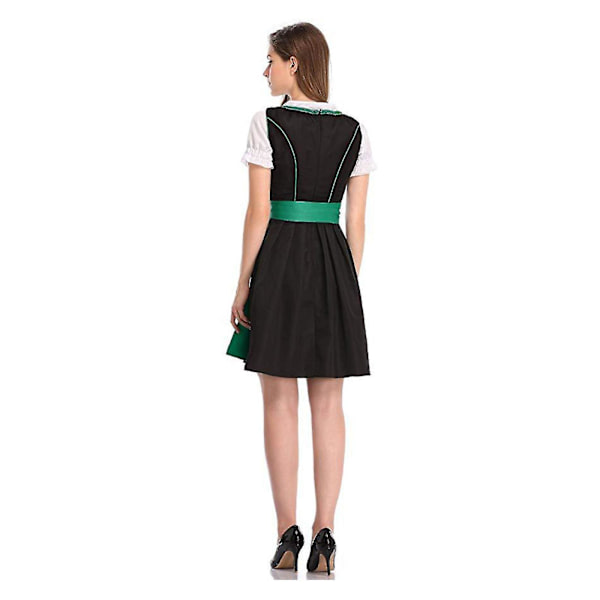 Saksalainen Oktoberfest-asu naisille Dirndl Perinteinen Baijerilainen olutkarnevaali Fraulein Cosplay-piikatytön mekko -hg Sininen Blue XL