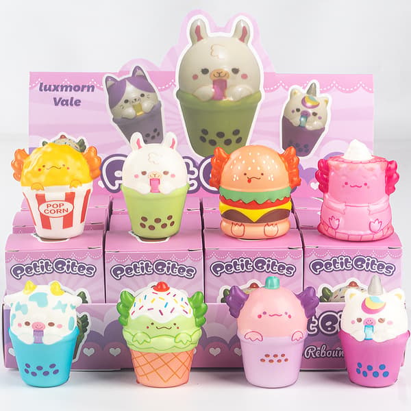 Squishy Food Blind Box Set 12-pack Långsamt stigande stresslindrande leksak Samlarfigur för barn Style 12