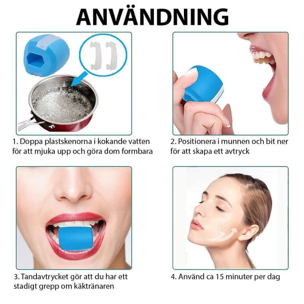 Jaw Trainer / Jawline Exerciser - Jaw Muscle Training black