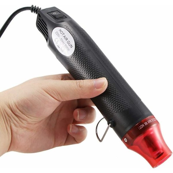 Kannettava kuumailmapuhallin 300W korkea lämpötila DIY- ja kohokuviointikäyttöön...