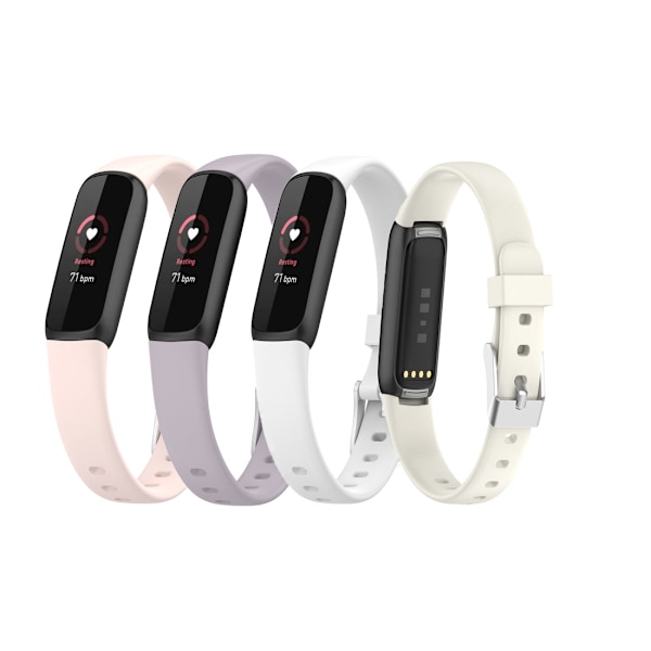 Fitbit Luxe -ranneke - 4 kpl pehmeitä silikonirannekkeita
