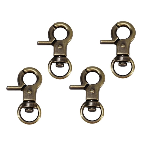 1/2/3/5 4 st Zinklegering Hummerlås Vridbara Trigger Clips Brons 30mm Bronze 30mm 1Set