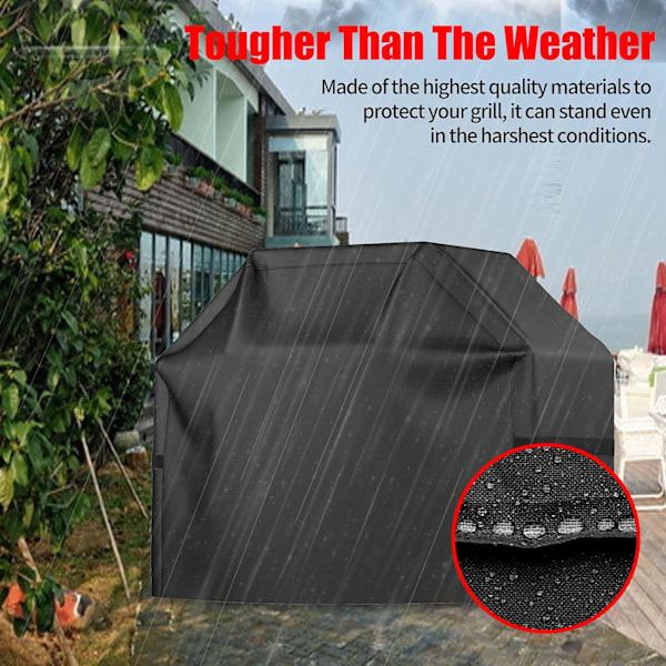 BBQ Grill Cover, Vandtæt, Vejrbestandig, Rivfast [GPA] 145*61*117cm