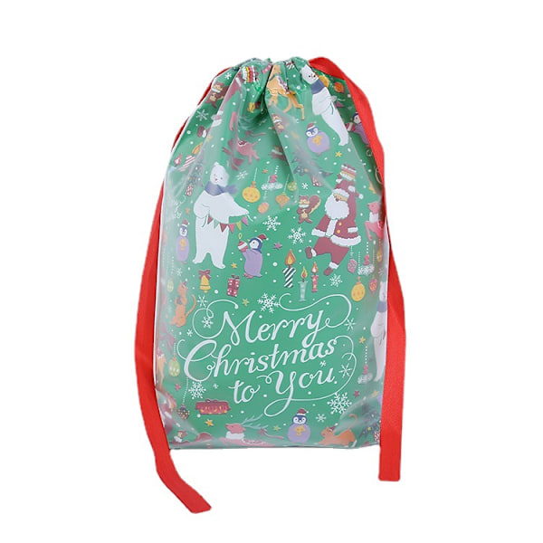 30 st Julklappspåsar med Dragsnöre, Presentpåsar, Förpackningsväskor, Jul, Barn, Födelsedag, Kakapåsar, Godispåsar