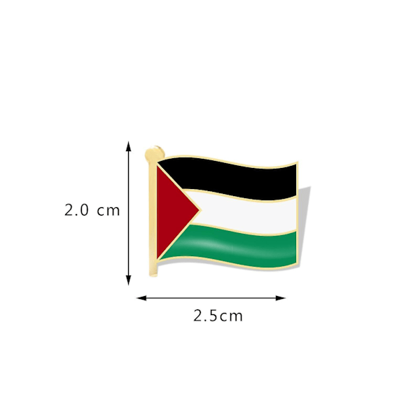 4 kpl Palestiinan lippunasta, Free Palestine Fist -rintamerkki, Palestiinan tunnusnasta hattuvaatteille