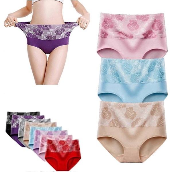 6-pack Läcksäkra Underkläder för Kvinnor Inkontinens Läcksäkra Skyddsbyxor[GP] 4XL