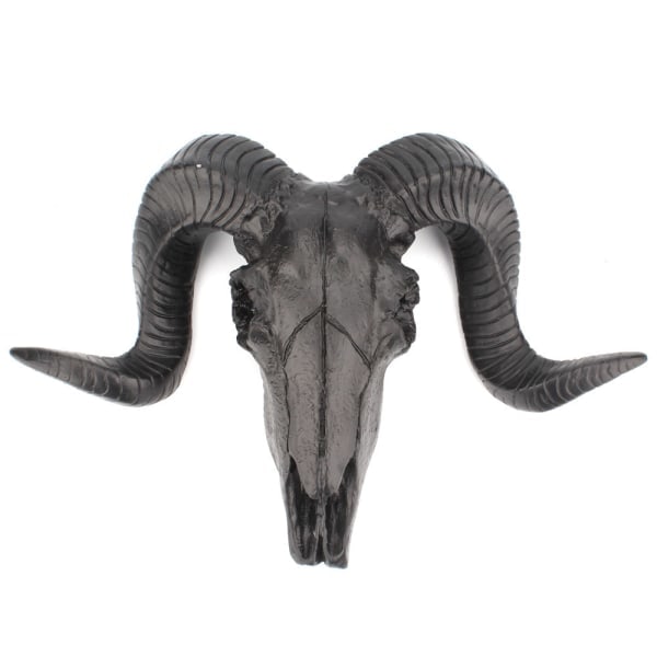 Shofar Kranie Ornament Personlig Halloween Dekoration Resin Vægdekoration Til Hjem Stue Kontor