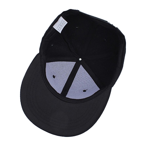 Retro Snapback Cap Klassisk Baseball Hat Udendørs Solhat Grå Sort No, Grey and Black