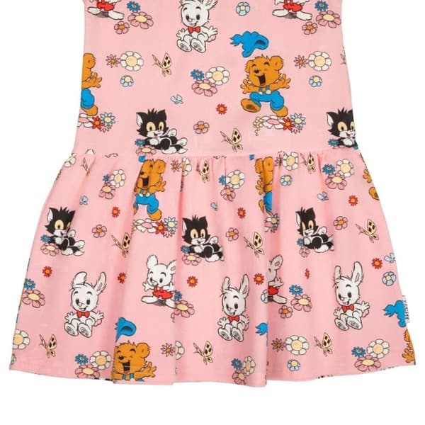 Bamse og blomsterkjole rosa LysRosa LightPink 92