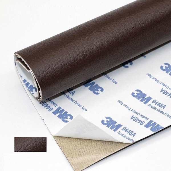 Självhäftande läderreparation läderreparationsband läder laga mörkbrun mørkebrun 20*30cm 2stk