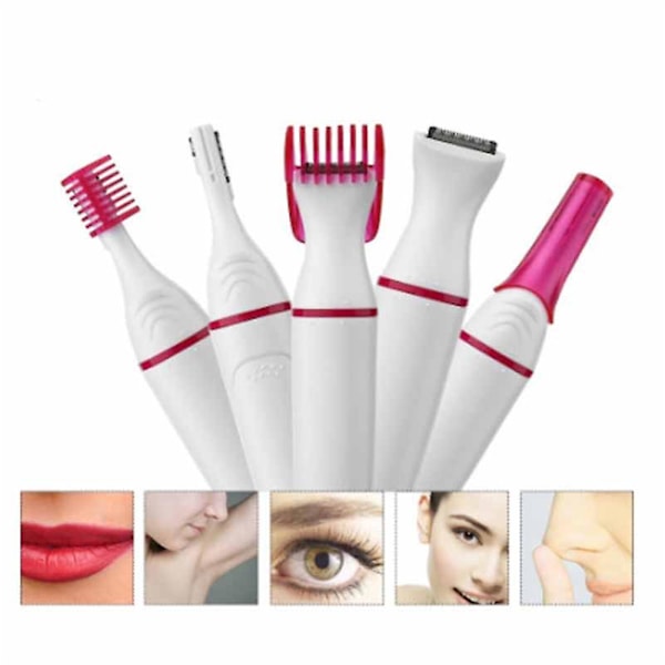 5-i-1 Epilator Elektrisk Hårfjerner Smertefri Barbermaskine Trimmer