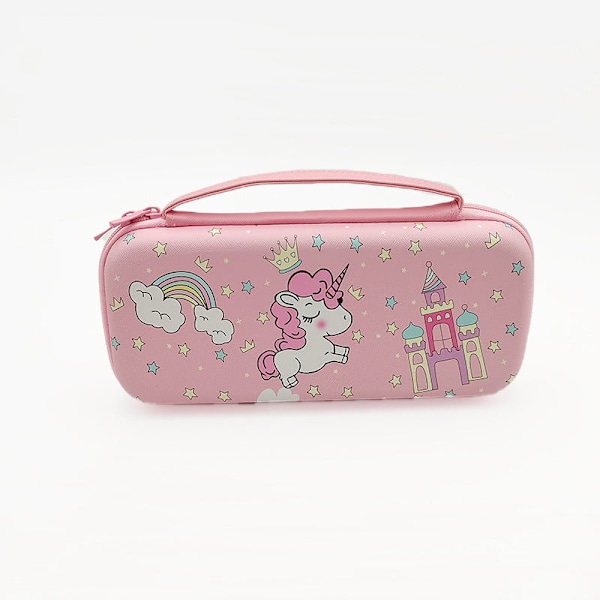 Opbevaringsetui til Nintendo Switch OLED, Switch OLED spilkonsol beskyttelsestaske med rem og skulderstrop Strawberry shape bag