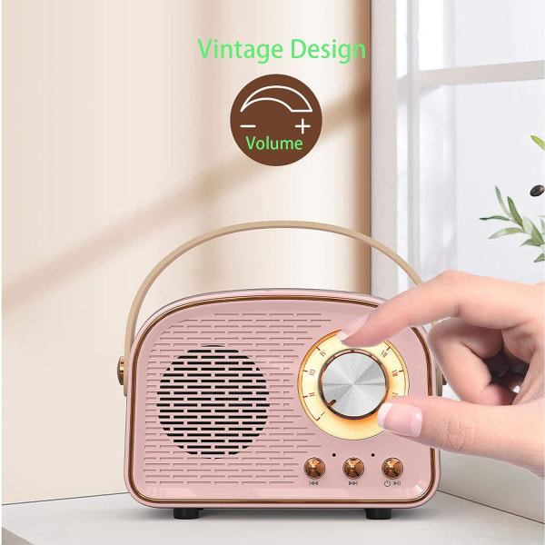 IC Mini Radio Bluetooth Högtalare, Portabel Liten Högtalare Vit