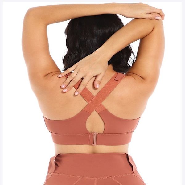 Sport-BH Push-Up Vest BRICK RED XL Mursten rød Brick red XL