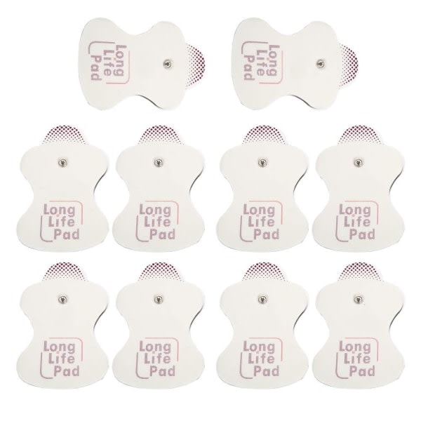 10x elektrodesett for Omron Massagers Long Life Pad 10 stk