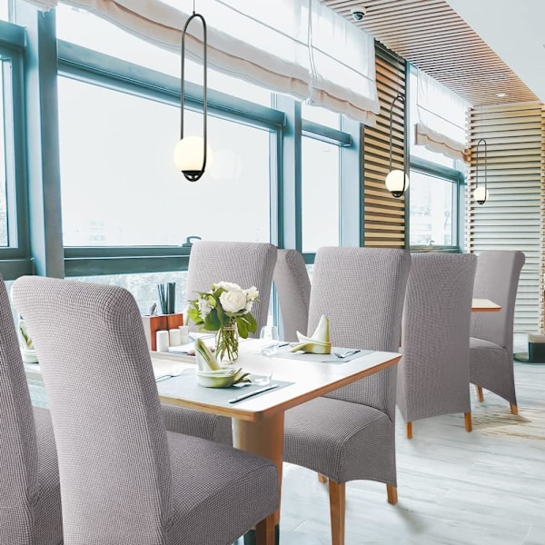 Spisestuestoltrekk i flere deler Jacquard stretch avtagbart vaskbart