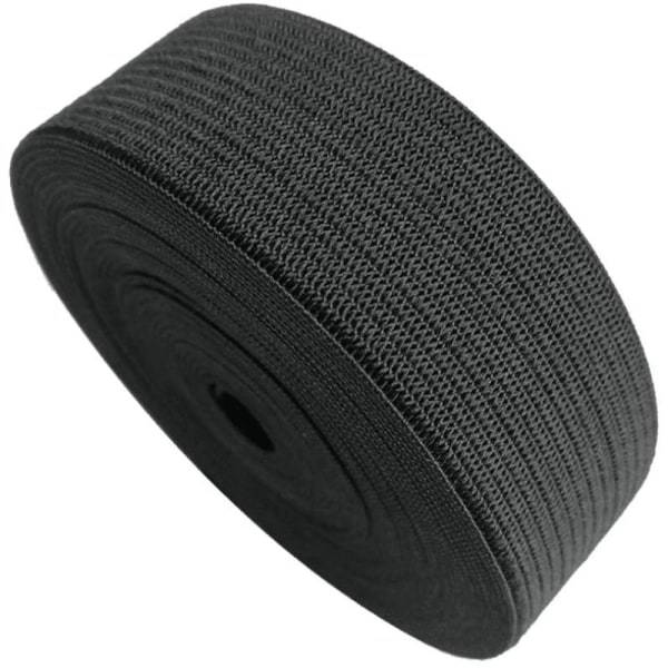 5 meter sort elastik - 4 cm bred elastik