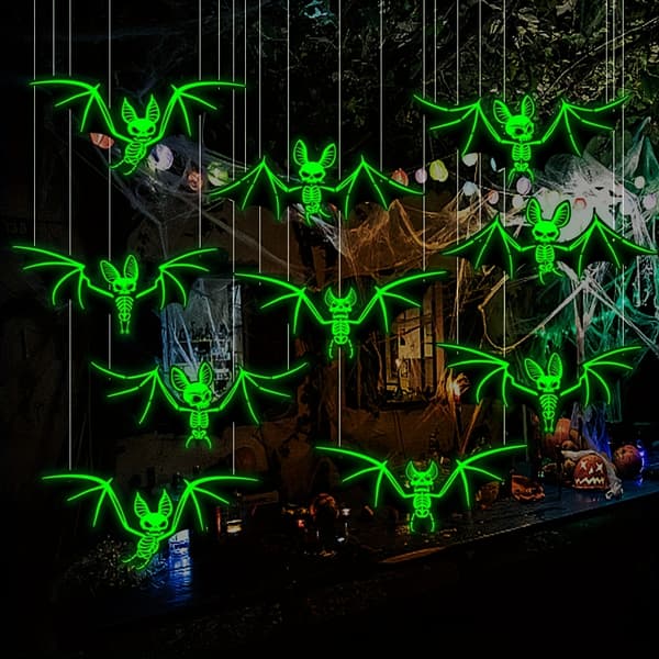 3D Hængende Flagermus til Halloween Træ og Spøgelseshus Indretning Bat-Hanging