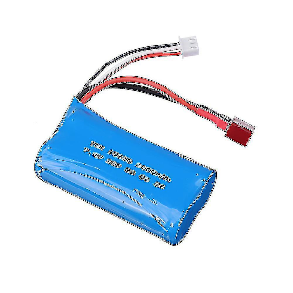7.4v 3000mah 18650 Lipo Batteri 2s för Q46 Wltoys 104009 12423 12428 10428 12429 12401 12402 12402a Rc Bil Reservdelar