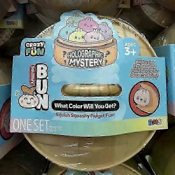 Dumpling Squishy, Dumpling Squishy Mystery, 4 tommer Jumbo Dumpling Stressbold B E