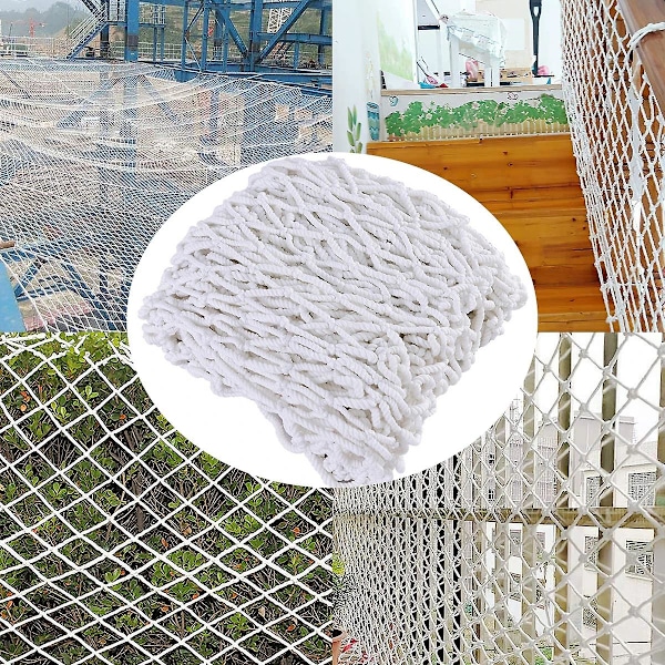Säkerhetsnät för barn Byggnadsrep Anti-fallnät Nylonnät Balkong Fönster Trappskydd Säker Staket Baby Katt Hund 1.5x6m