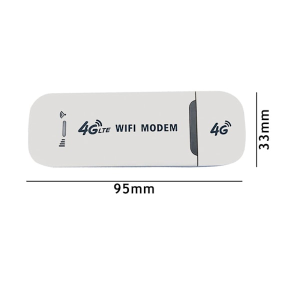 4G LTE Langaton USB-dongle Mobiililaajakaista 150Mbps Modeemitikku white