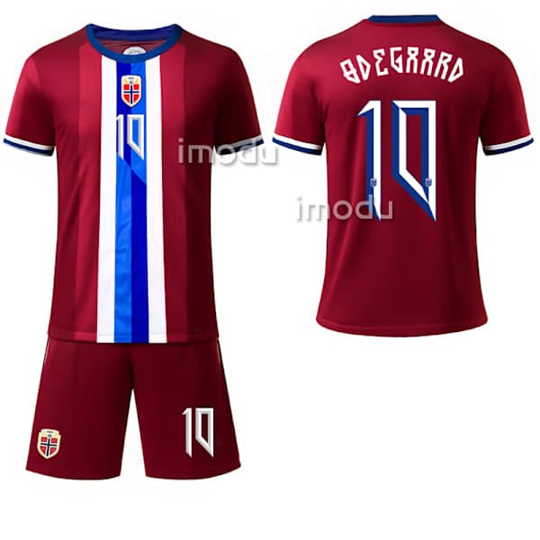 Norge Hjemmefotballdrakt 24/25 - Ødegaard 10 - Ungdoms- og Voksenstørrelser 18 No.10 Ødegaard