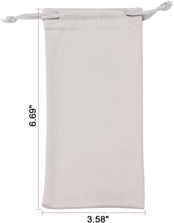 Microfiber Soft Sunglasses Pouch Bag 6-Pack, Gadget Cleaning and Storage Case in Eyeglass Case Bag[GPA] Multicolour
