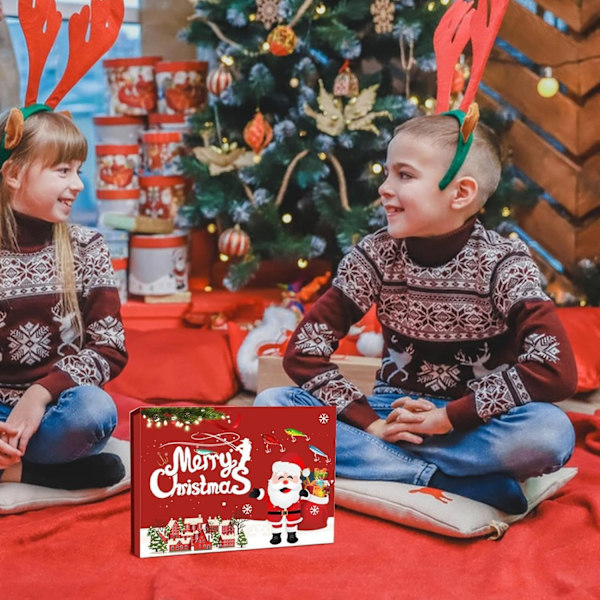 Fiske-Adventskalender | 24-dagars fiskebete-set, 2024 jul/advent fiskebete-set för vuxna, män, tonåringar 780B
