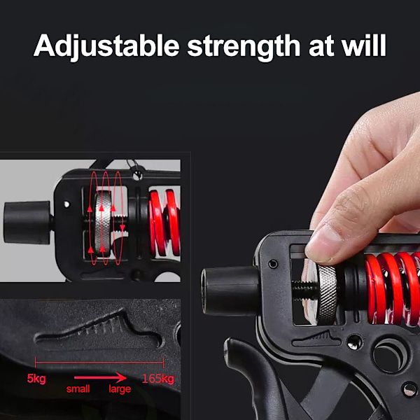 Håndtrener 5-165 kg fingertrener underarmstrener styrkegrep DE