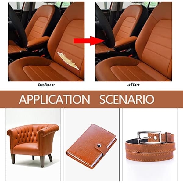 Self-adhesive repair patch artificial leather 50x138 cm Light Brown Light Brown Light brown Light brown