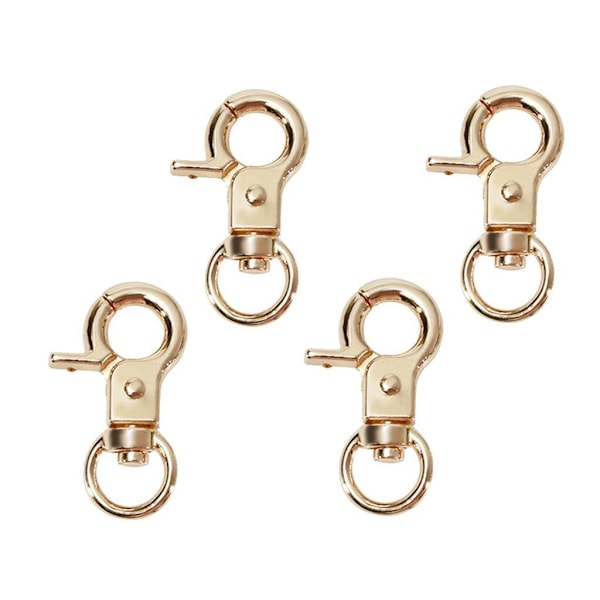 1/2/3/5 4 st Zinklegering Hummerlås Vridbara Trigger Clips Gyllene 30mm Golden 30mm 1Set