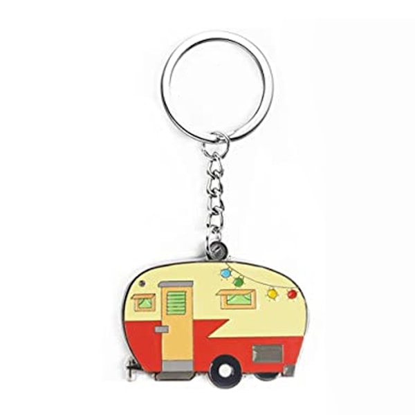 Happy RV Husvagn Nyckelring Husvagn Nyckelring Par Nyckelring Set Camping
