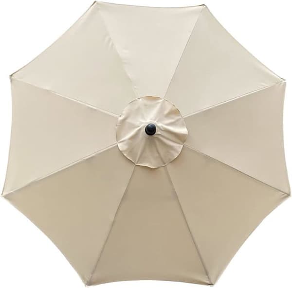 Varjoisanvarjon suojakangas, 8 ripaa, 3 m, vedenpitävä, UV-suojattu, varakangas, beige