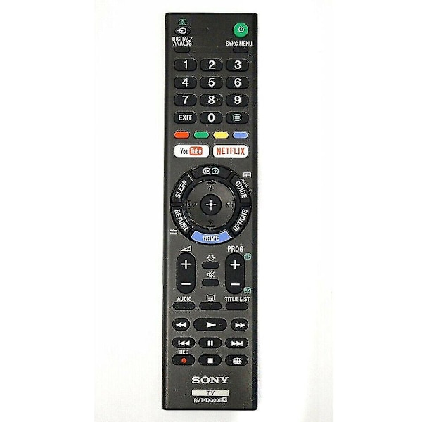 Rmt-tx300e Fjärrkontroll för Sony TV Rmttx300e Youtube Netflix