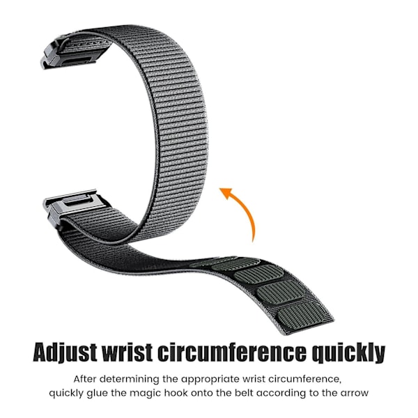 Til Garmin Tactix 7 Pro/Fenix 7X/Fenix 6X Pro 26mm Nylon urrem håndledsrem erstatning Azure, Blu Azure, Sky Blue Style E Other Smartwatch Model