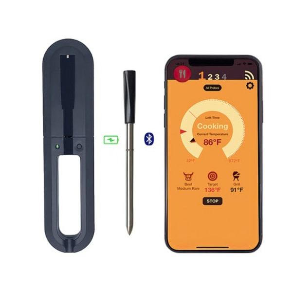 Digital Kött Kök Trådlös Bluetooth Matlagnings BBQ Termometer
