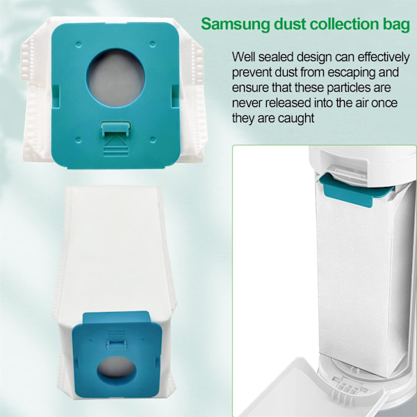 12 stk støvsugerposer for Samsung Bespoke Jet VCA-ADB95, poser, tilbehør...