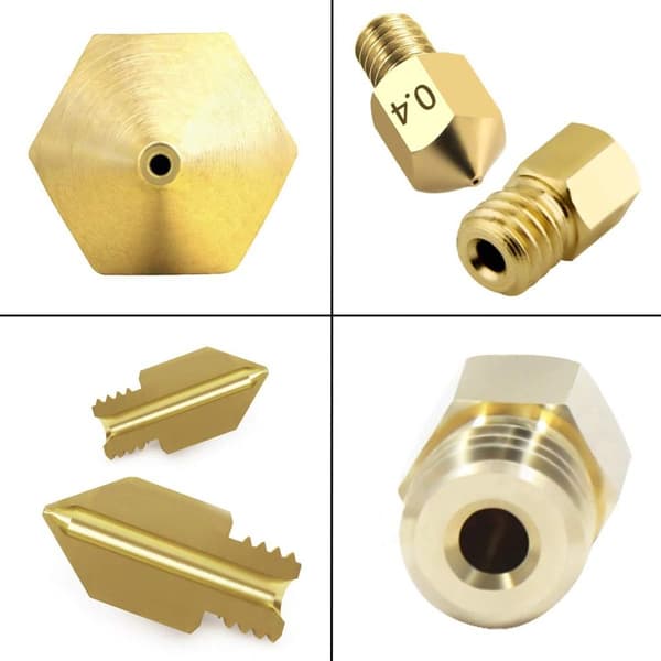 25 stk. 0,4 mm Ender 3 Dyse MK8 3D Printer Ekstruder Dyse