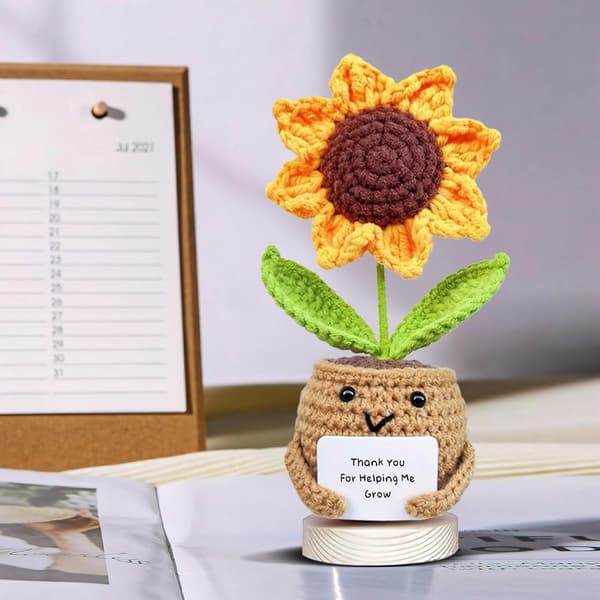 Handvirkad solroskruka Sunflower Sometimes Card